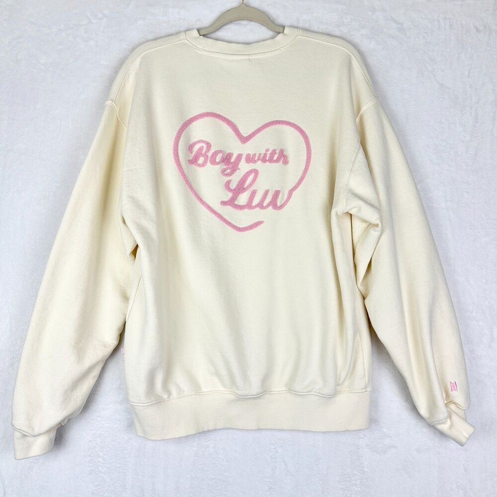 BTS Boy With Luv Pop Up Sweatshirt Size XL Official Merch Big Hit House of BTS